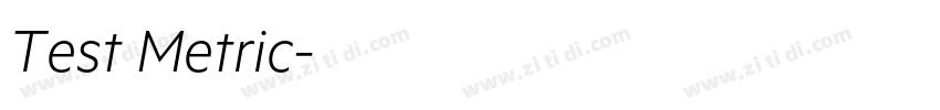 Test Metric字体转换 Test Metric字体转换